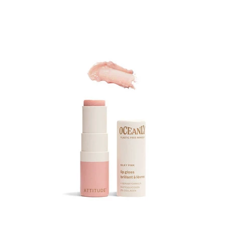 Attitude Oceanly, Błyszczyk do ust, Silky Pink, 3,4 g