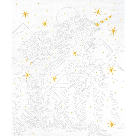 Janod Zestaw kreatywny Malowanie po numerach Jednorożce 2 obrazy 7+