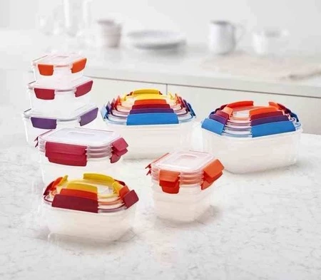 JJ - Zestaw 5 pojemników, Nest™ Lock, multikolor