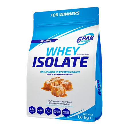 6PAK WHEY ISOLATE białko izolat WPI 1800g smak truskawka