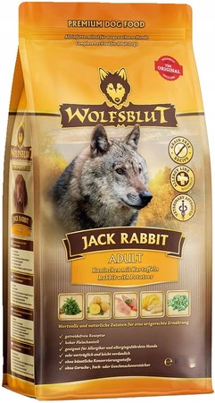 Wolfsblut Jack Rabbit - 12,5kg – sucha karma z królikiem dla dorosłych psów wszystkich ras