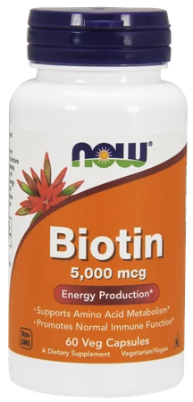 Biotyna - Biotin 5000 mcg (60 kaps.)