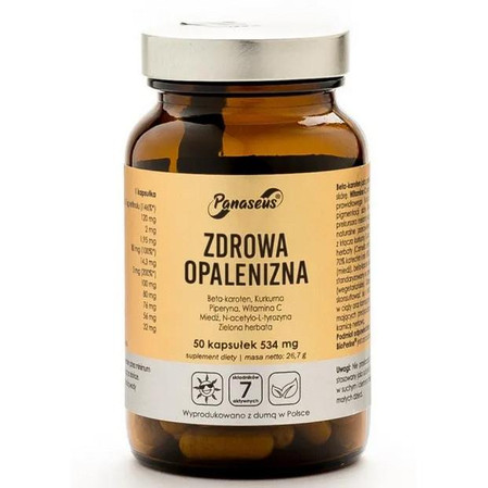 Panaseus Zdrowa opalenizna 50 kaps.