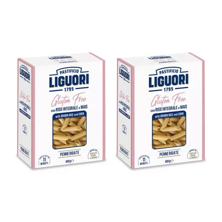 Zestaw 2x Makaron Liguori GLUTEN FREE Penne Rigate 400 g