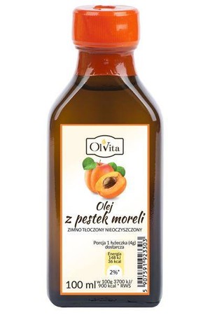 Olvita Olej Z Pestek Moreli Zimno Tłoczony 100Ml