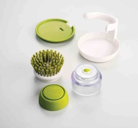 JJ - Szczotka do mycia naczyń z pompką Palm Scrub™
