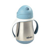 BEABA Bidon niekapek ze słomką termiczny 250 ml Windy Blue