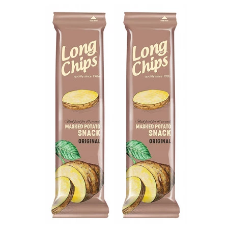 Zestaw 2x Long Chips − Chipsy ziemniaczane Oryginalne − 75 g