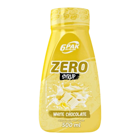 6PAK SYRUP ZERO 500ml WHITE CHOCOLATE