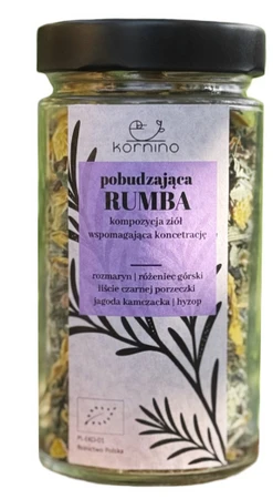 Kornino Pobudzająca Rumba 50g - – ekologiczna mieszanka ziół na koncentrację i naturalne pobudzenie