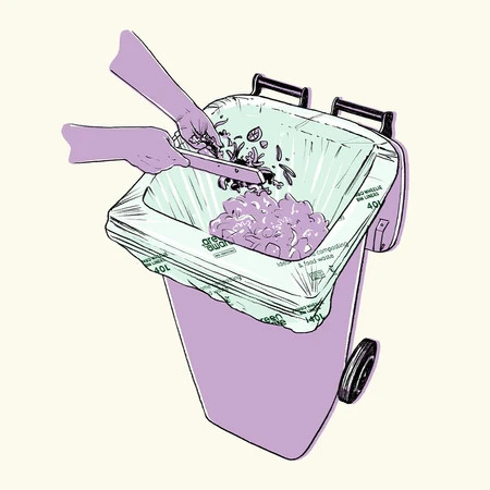 GreenAware, Kompostowalne worki na śmieci 140 L, 3 szt.