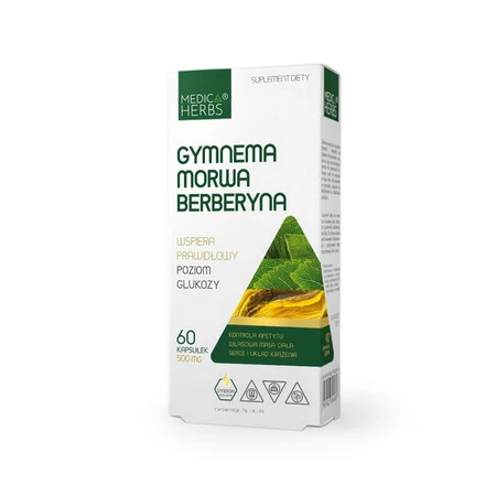 Medica Herbs Gymnema Morwa Berberyna 60 kaps