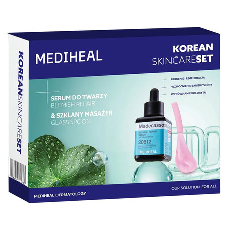 Korean Skincare Set zestaw serum do twarzy 40ml + szklany masażer