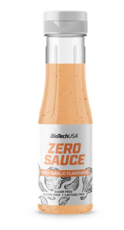 BioTech USA Zero Sauce sos bez cukru 350ml Spicy Garlic