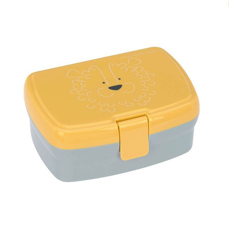 Lassig Zestaw śniadaniowy na lunch Lunchbox + Tritanowa butelka - bidon 460 ml About Friends Lew