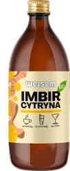 WELSOM Sok Imbir Cytryna NFC bez cukru wegański 500ml BIO