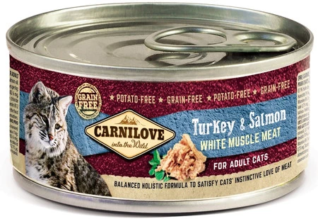CARNILOVE Cat Adult Turkey / Salmon Adult puszka 100g