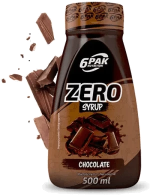 6PAK Syrop ZERO cukru 500 ml smak czekolada