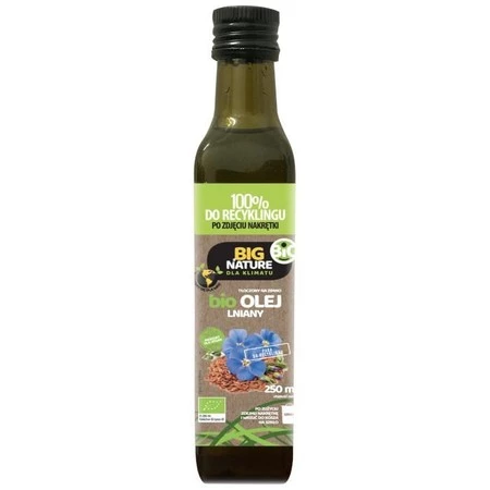 Big Nature Olej Lniany 250 ml bio