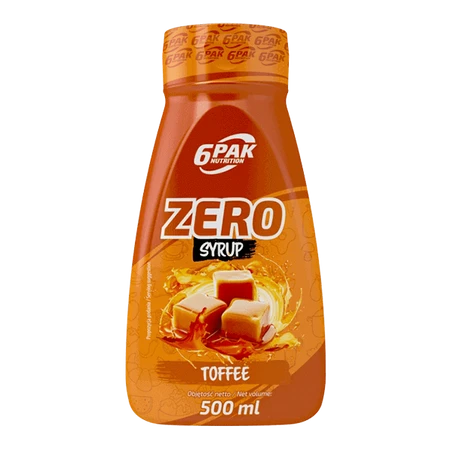 6PAK SYRUP ZERO 500ml TOFFEE