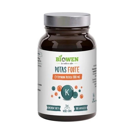 POTAS FORTE (1100 mg) BEZGLUTENOWY 100 KAPSUŁEK - HEMPKING (BIOWEN)
