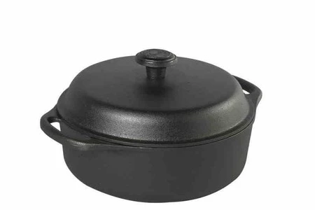 SKEPP - Garnek żeliwny 3l  z żeliwną pokrywą