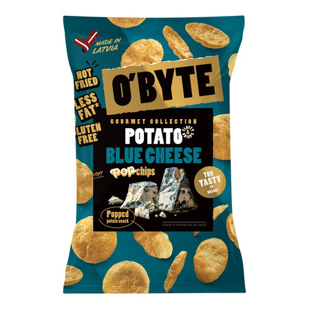 O'BYTE Chipsy ziemniaczane o smaku sera pleśniowego 90 g