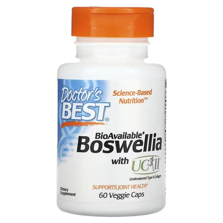 Doctor's Best Boswellia with UC-II na wspiercie zdrowych stawów 60 kaps.vege