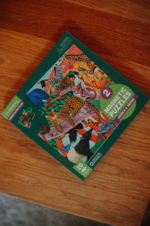 Mudpuppy Puzzle magnetyczne 2w1 Safari & dżungla 20 elementów 4+