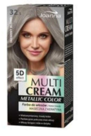 Joanna − Multi Cream Metallic Color, farba do włosów 32.5 Srebrny Blond