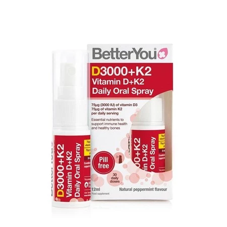 BetterYou − DLUX+ Witamina D3 + K2 MK7 75 mcg w sprayu − 12 ml