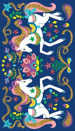 Janod Zestaw kreatywny Magiczny brokat Jednorożce 7+