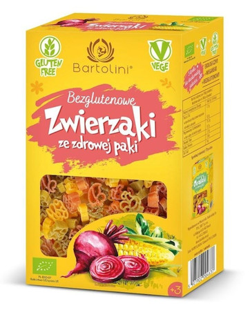 Makaron kukurydziano-ryżowy zwierzątka kolorowe BEZGL. BIO 250g