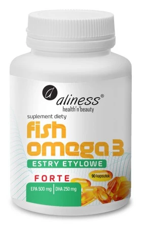 Aliness Fish Omega 3 FORTE Estry 500/250mg 90 kaps.