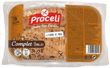 PROCELI Chleb kanapkowy z ziarnami bezglutenowy 280 g