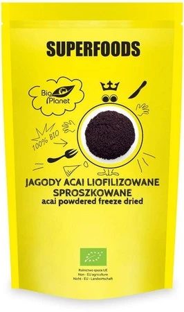 JAGODY ACAI LIOFILIZOWANE BIO 100g BIO PLANET