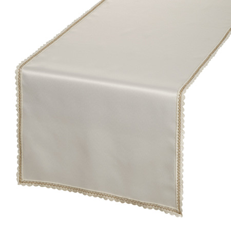 OBRUS LACE 40 X 140 CM KREMOWY