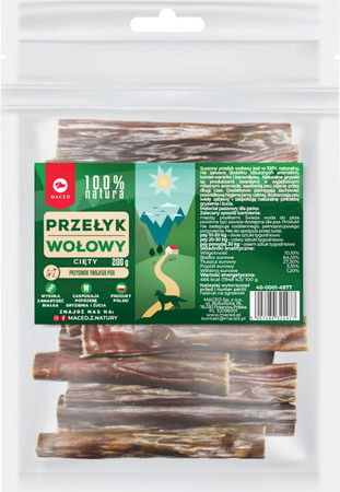 MACED 100% Natura Przełyk Wołowy Cięty 200g