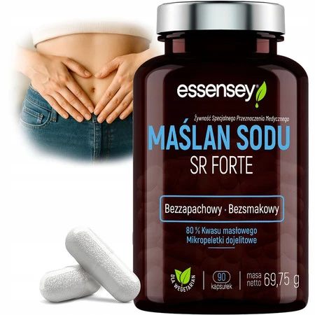 Essensey Maślan Sodu SR Forte wsparcie na zdrowe jelita 90 kaps.