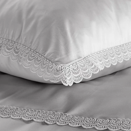 Komplet pościeli Retro 6, 220 x 200 cm, Jasnoszary