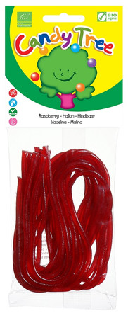 Candy Tree Żelki nitki malinowe bezglutenowe BIO 75 g