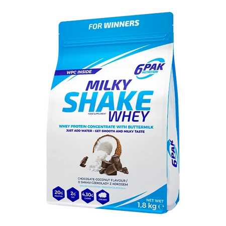 6PAK MILKY SHAKE WHEY  1800g COCONUT CHOCOLATE