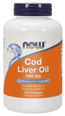 Cod Liver Oil - Tran 650 mg (250 kaps.)