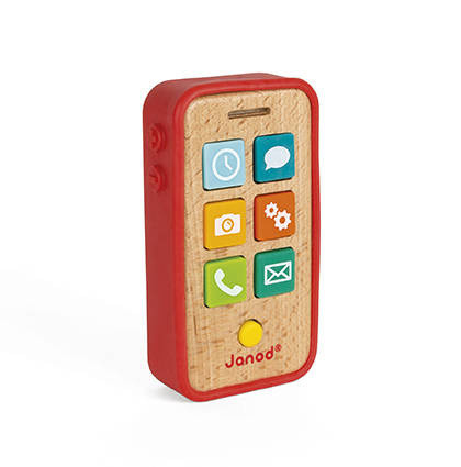 Janod Telefon drewniany z dźwiękami