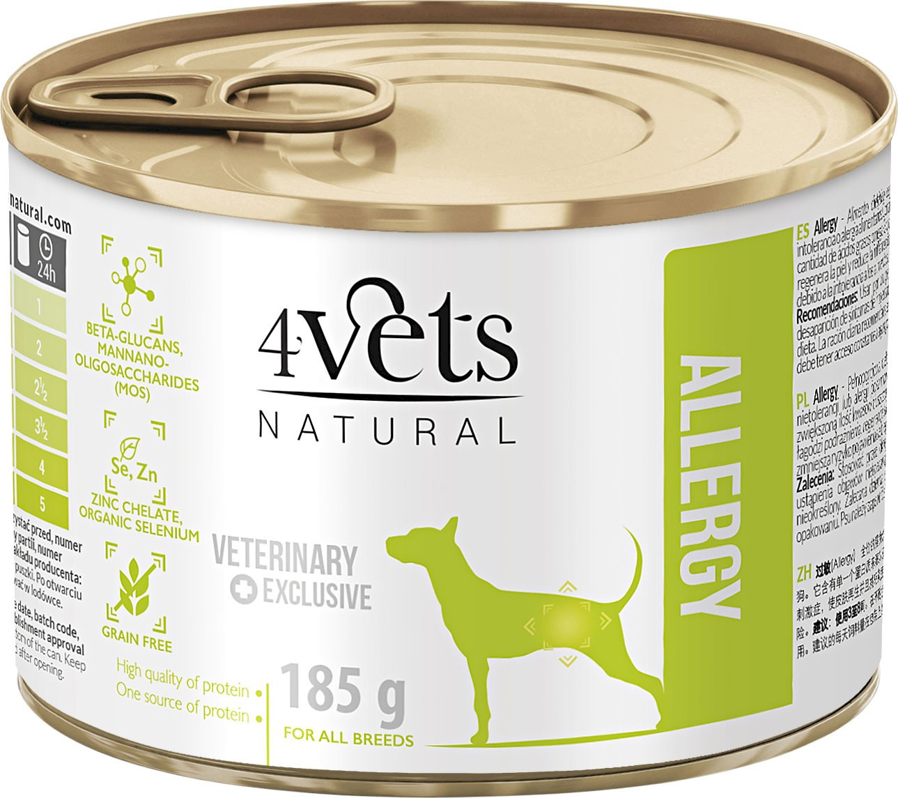 4VETS Natural ALLERGY dla psa z alergią 185g - Nabea.pl