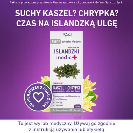 Nexon Islandzki Medic + Syrop 125ml