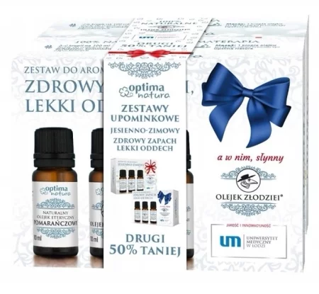 Optima Natura Zestawy upominkowe Jesienno-Zimowy Zdrowy Zapach Lekki Oddech 6 but. po 10 ml