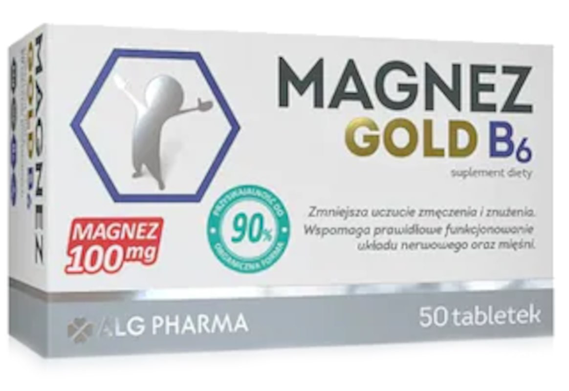 Alg Pharma Magnez Gold B6 50 tabl. - Nabea.pl