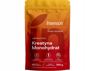 Zestaw Intenson Kreatyna: 1x Monohydrat smak mango-marakuja 260g i 1x Monohydrat 255g pure