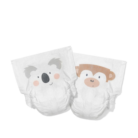 Kit & Kin, Pieluszki Jednorazowe 5 Junior (11 kg+), Koala/Małpka, 28 szt.